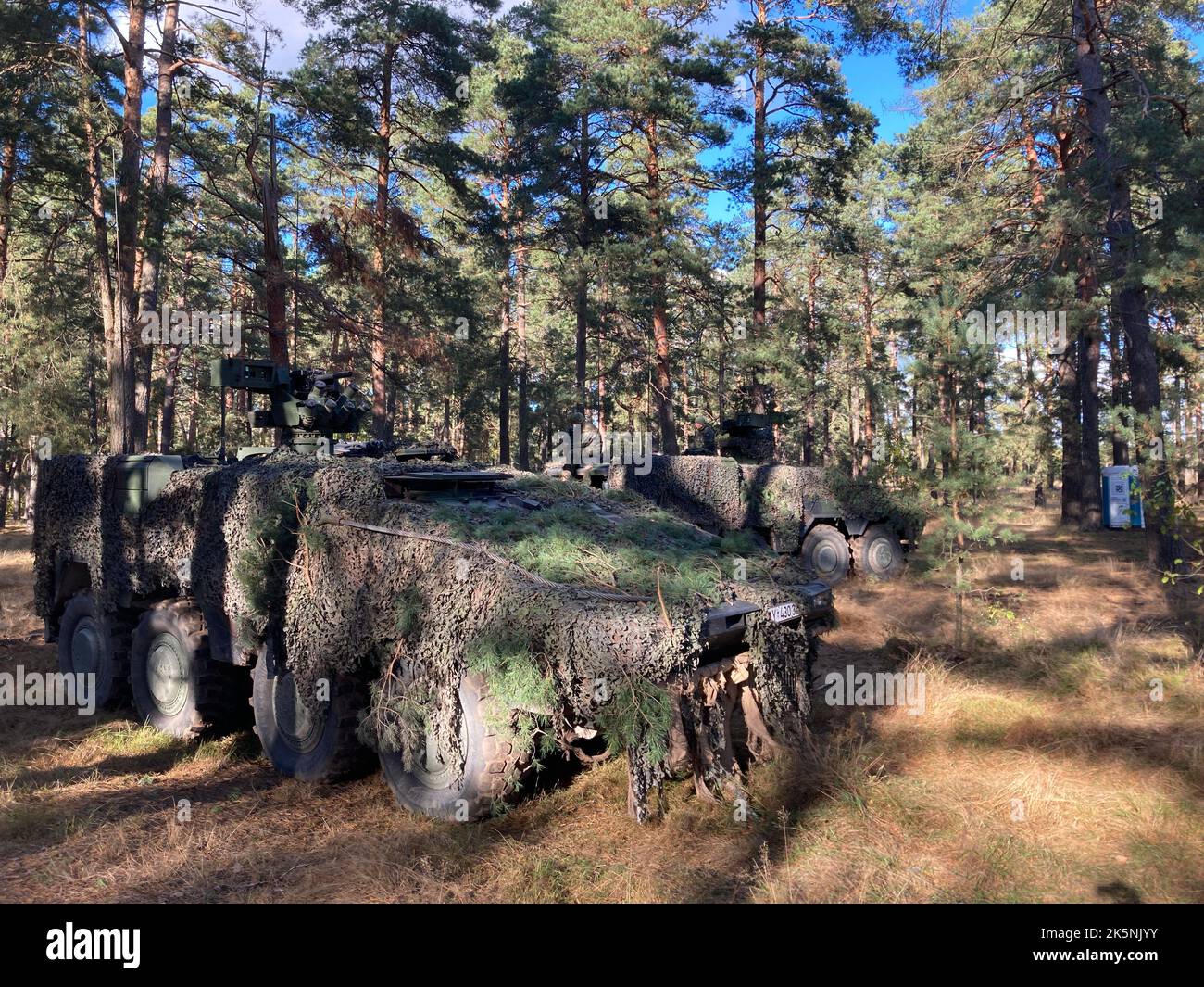 Gaiziunai, Germany. 09th Oct, 2022. Military vehicles of the Bundeswehr ...