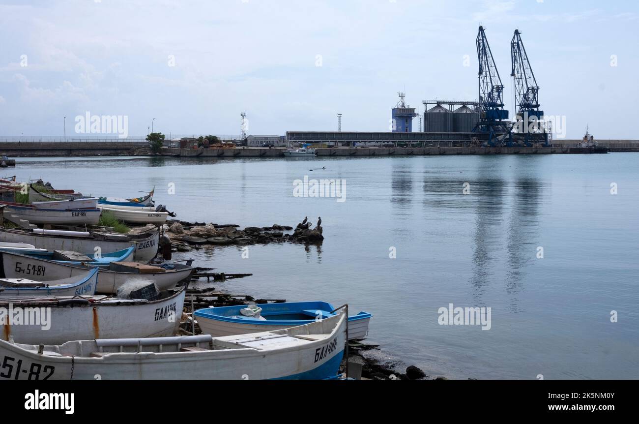 The city of Balchik is a Black Sea coastal town and seaside resort in ...