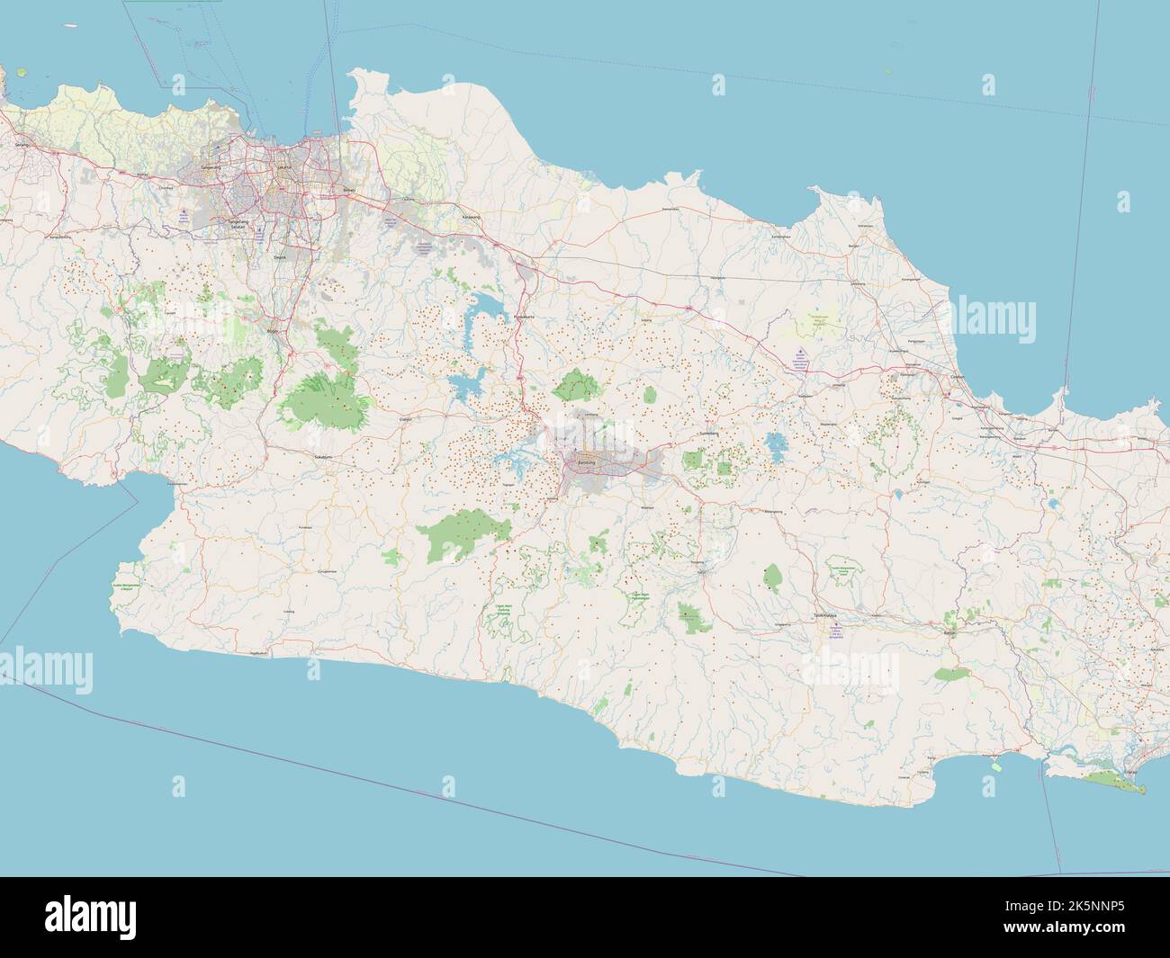 Jawa Barat, province of Indonesia. Open Street Map Stock Photo - Alamy