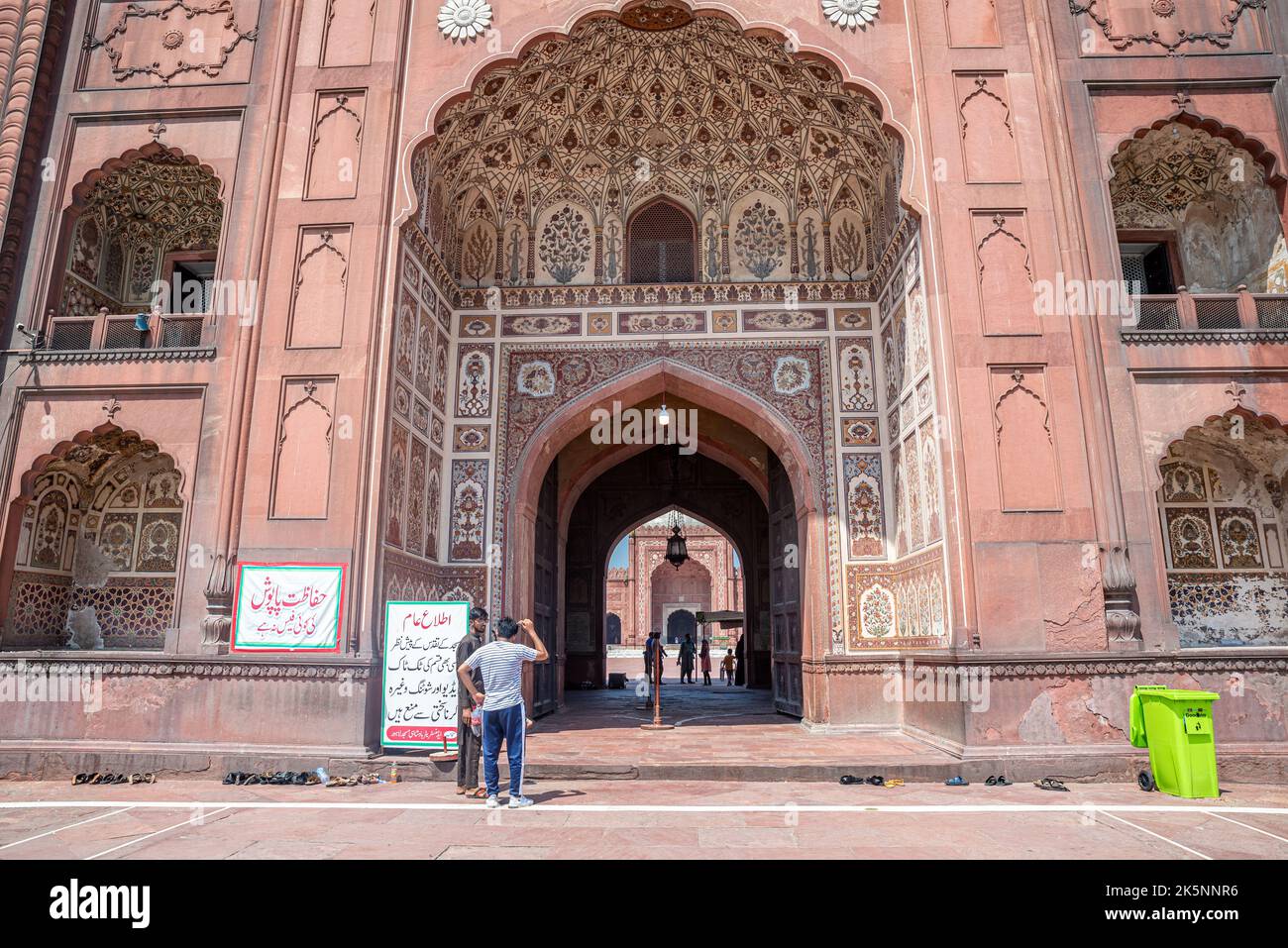 Front entrance of Badshahi Mosque, Lahore Fort, Pakistan Stock Photo