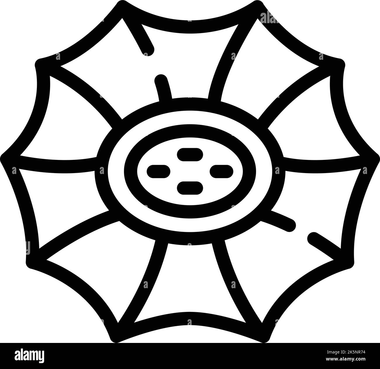 Rotten rafflesia icon outline vector. Tropical plant. Floral jungle ...
