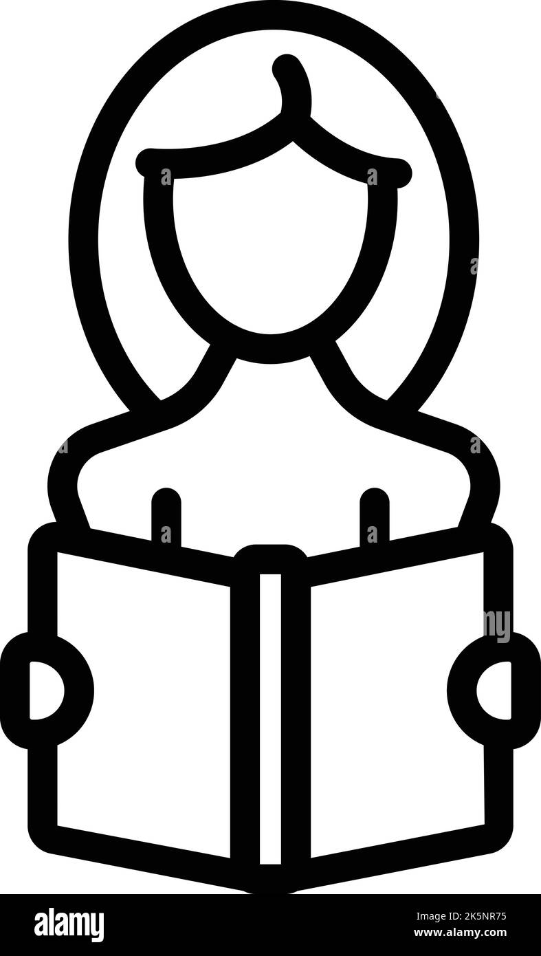 Learning disability icon outline vector. School education. Child ...