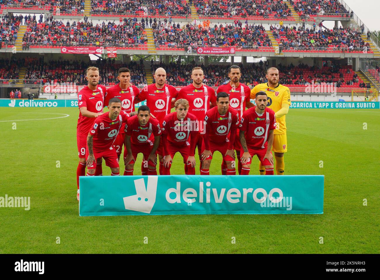 Team of AC Monza during the Italian championship Serie A football match