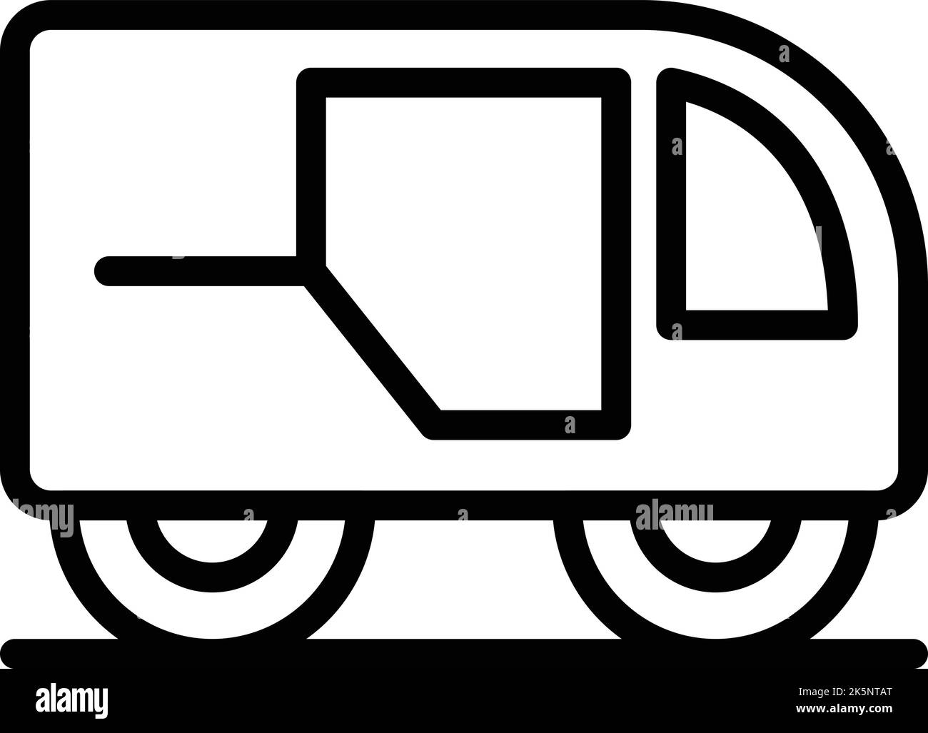 Myanmar tricycle icon outline vector. Old bike. Indian trishaw Stock Vector