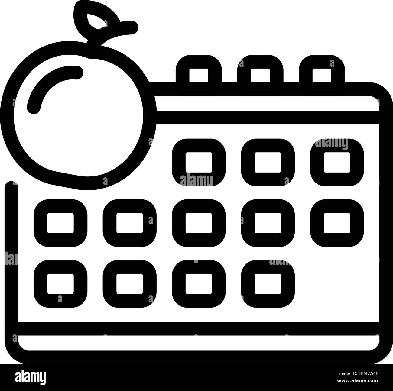 Diet norm icon outline vector. Food diet. Natural organic Stock Vector