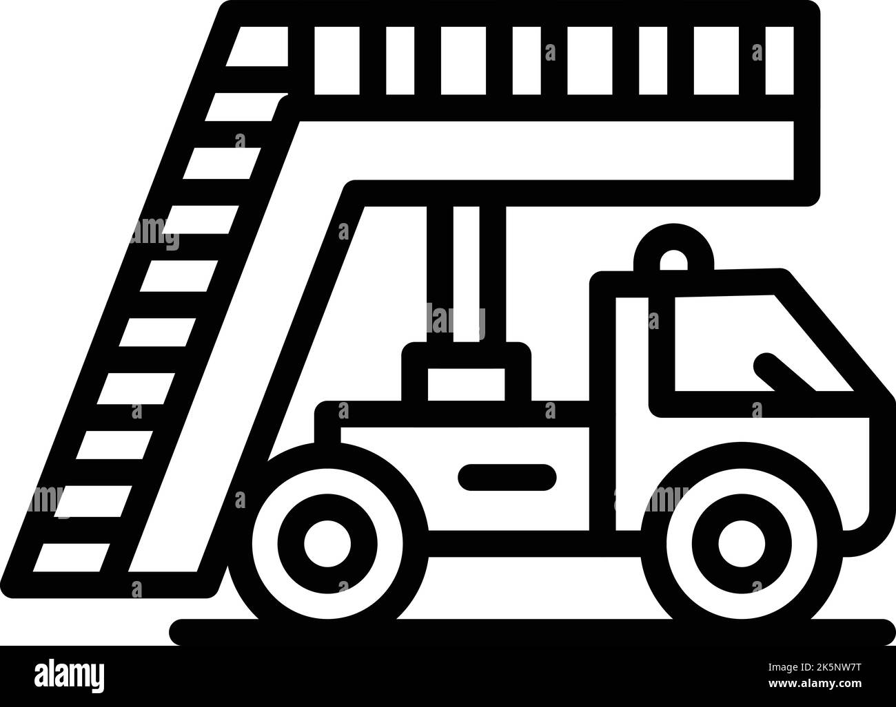 Transportation stairs icon outline vector. Travel business. Terminal plane Stock Vector