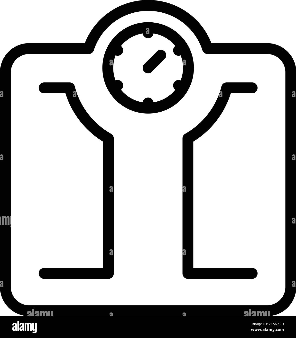 Diet scales icon outline vector. Oil eating. Natural organic Stock