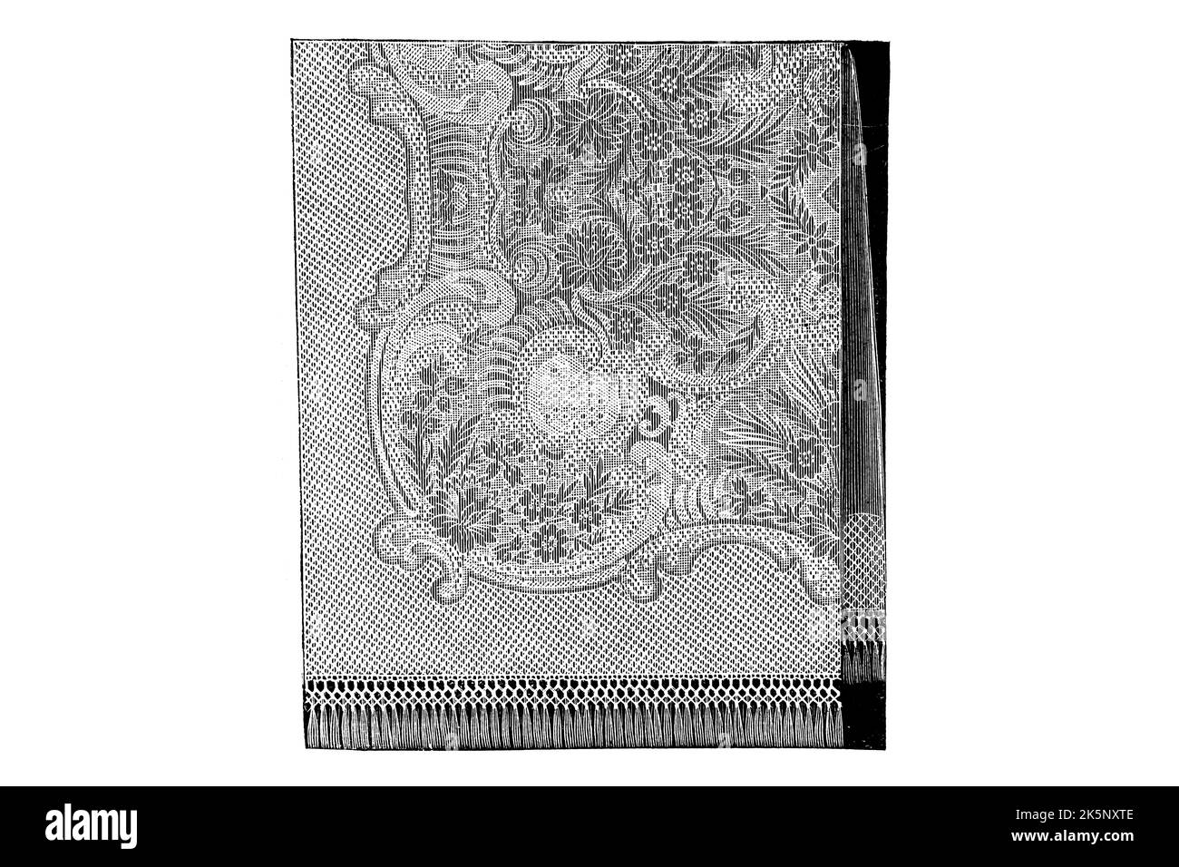 Bed Cover 1910s Vintage Illustration Stock Photo Alamy