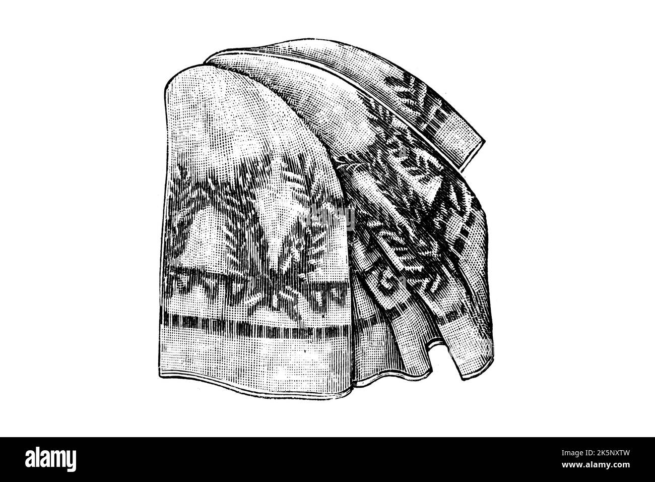 Camel Hair Blanket 1910s Vintage Illustration Stock Photo Alamy