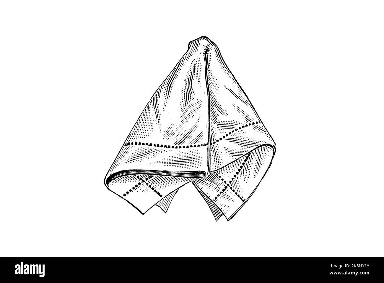 Fabric Handkerchief 1910s Vintage Illustration Stock Photo Alamy