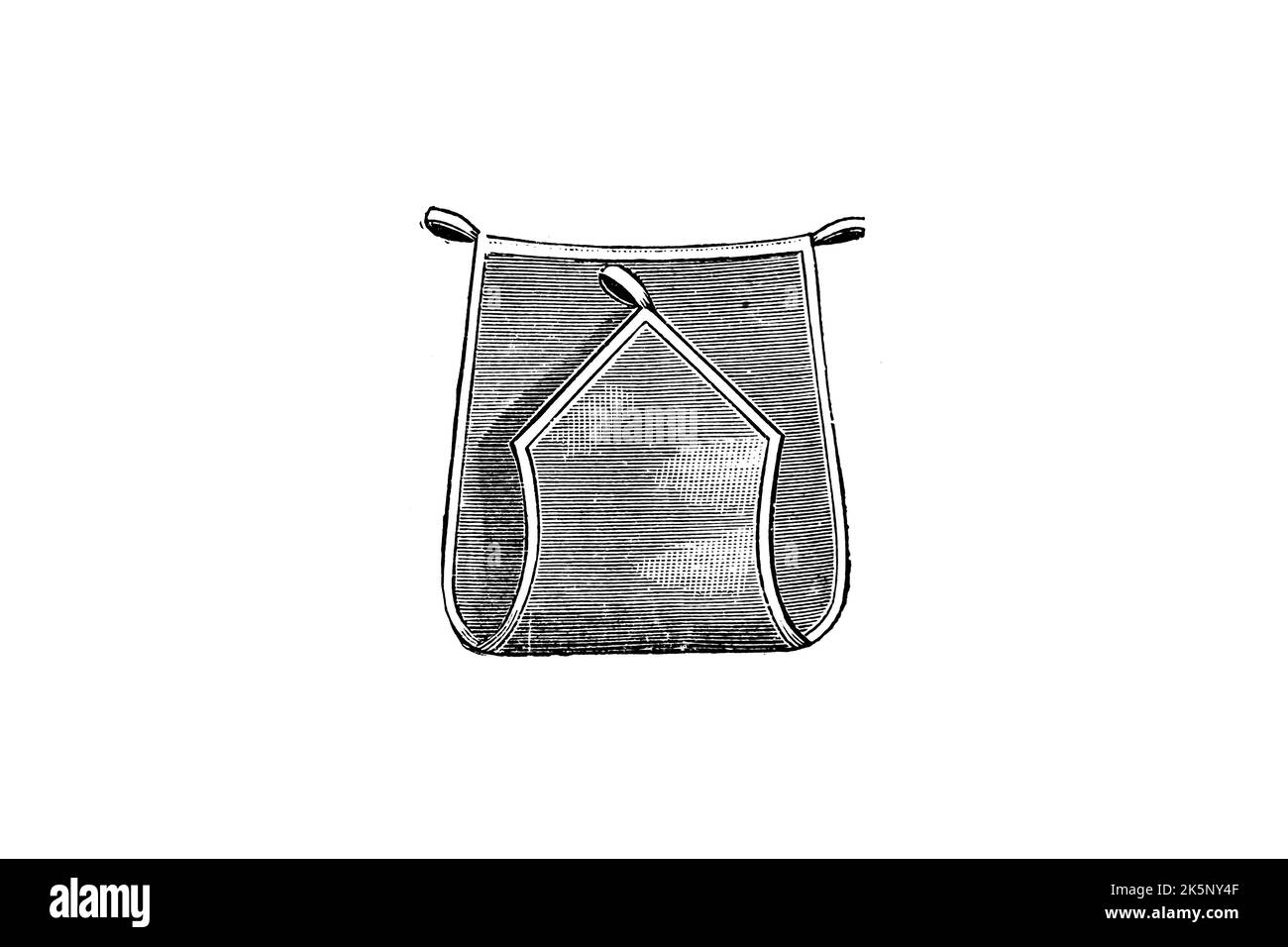 Diaper Cover Pants, waterproof in rubberized fabric for incontinence – 1910s Vintage Illustration Stock Photo