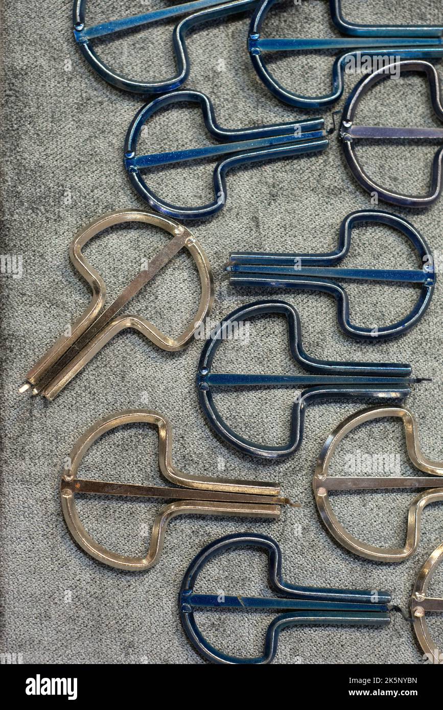 Jew's Harps Displayed Stock Photo Alamy