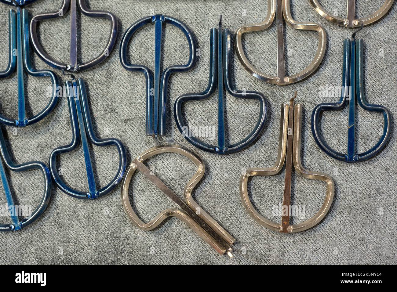 Jew's Harps Displayed Stock Photo Alamy