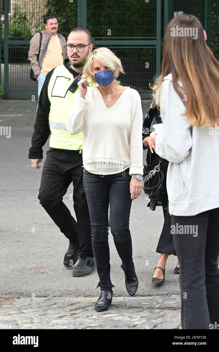 Rome, Italy. 09th Oct, 2022. Maria De Filippi attends the second day of the Tennis and Friends event for prevention organized by Policlinico Gemelli at Foro Italico. (Photo by Mario Cartelli/SOPA Images/Sipa USA) Credit: Sipa USA/Alamy Live News Stock Photo