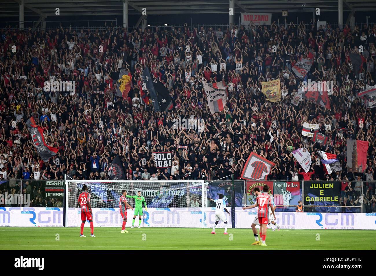 Cremona, Italy. 09th Oct, 2022. Cremonese Fans During US Cremonese Vs ...