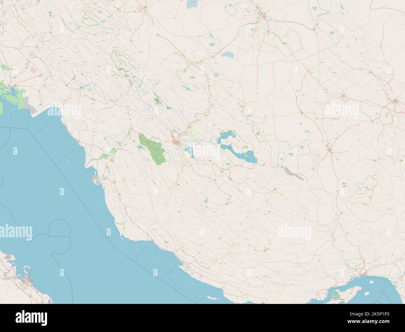 Fars, province of Iran. Open Street Map Stock Photo - Alamy