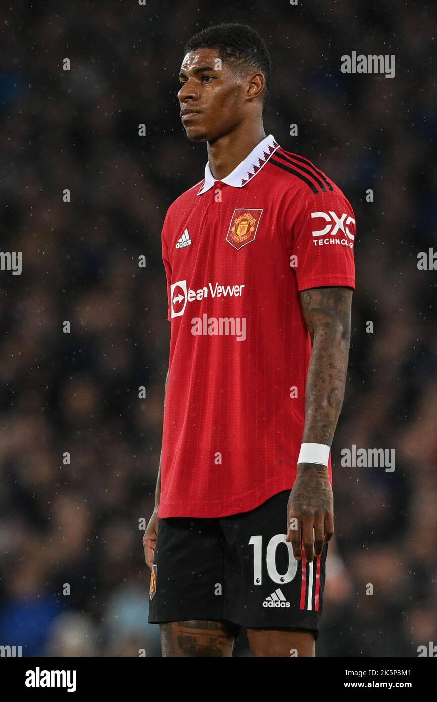 Number 10 Rashford Marcus Rashford #10 of Manchester United during the Premier League ...