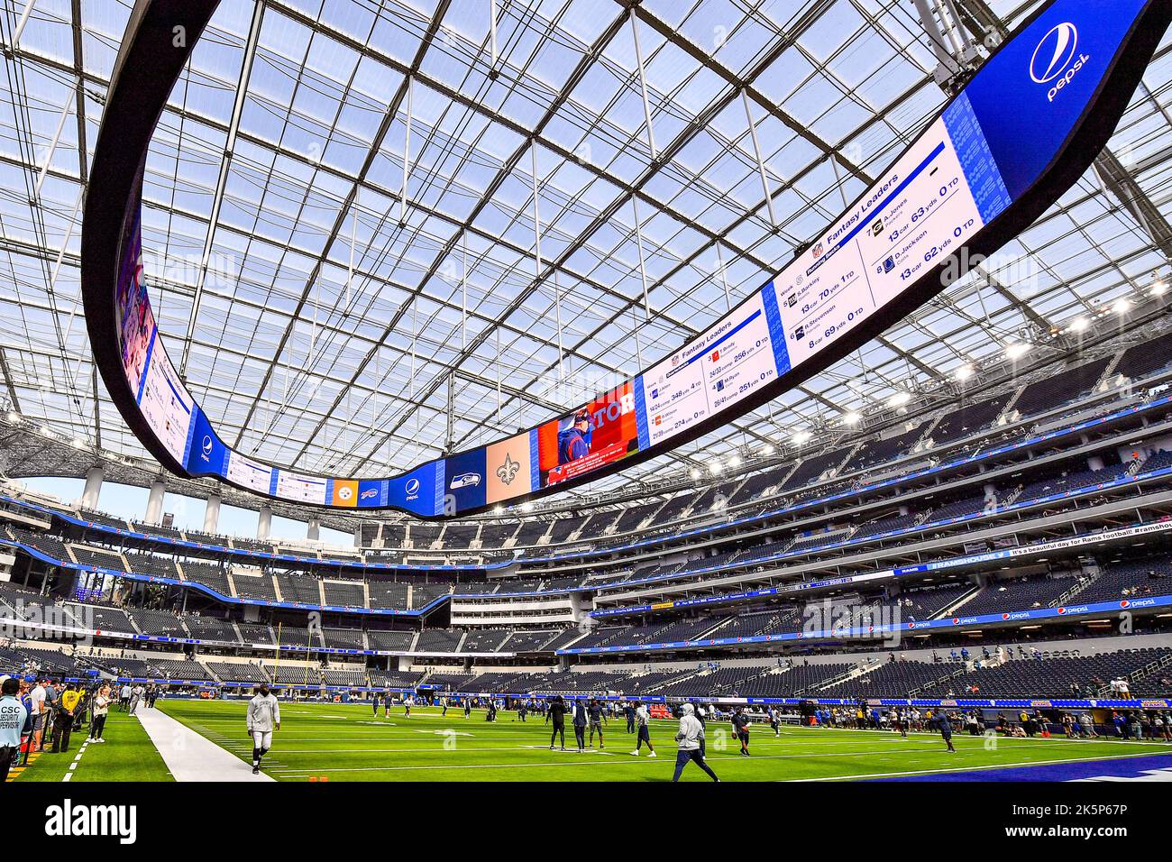 Inglewood, CA. 9th Oct, 2022. Dallas Cowboys cornerback Trevon Diggs #7  smiles after the NFL football game against the Dallas Cowboys at the SOFI  Stadium in Inglewood, California.The Dallas Cowboys defeat the