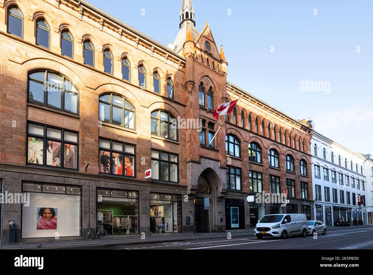 Copenhagen, Denmark. October 2022. Outdoor vie of the Canadian embassy palace in the city center Stock Photo
