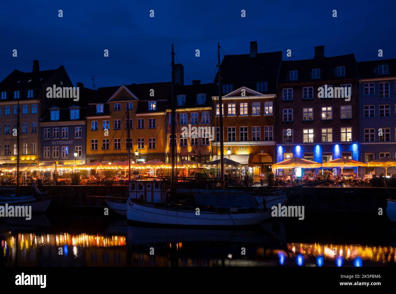 Denmark In October Copenhagen, Denmark. October 2022. The colorful houses of the 17th and ...