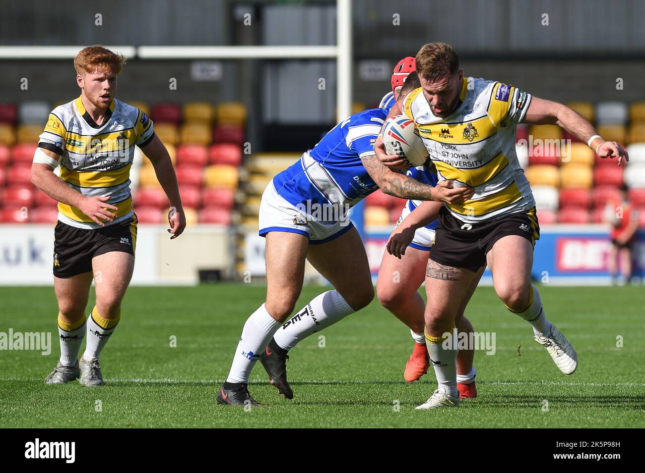 York Rlfc Rugby York, England -11th September 2022 - Marcus Stock of York Knights makes ...