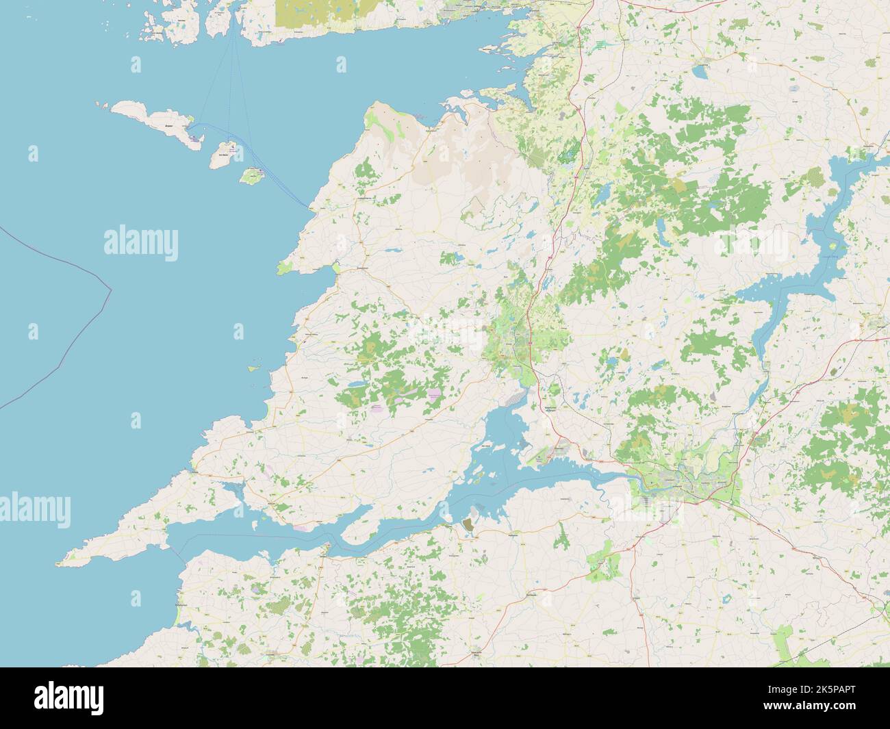 Clare, county of Ireland. Open Street Map Stock Photo Alamy