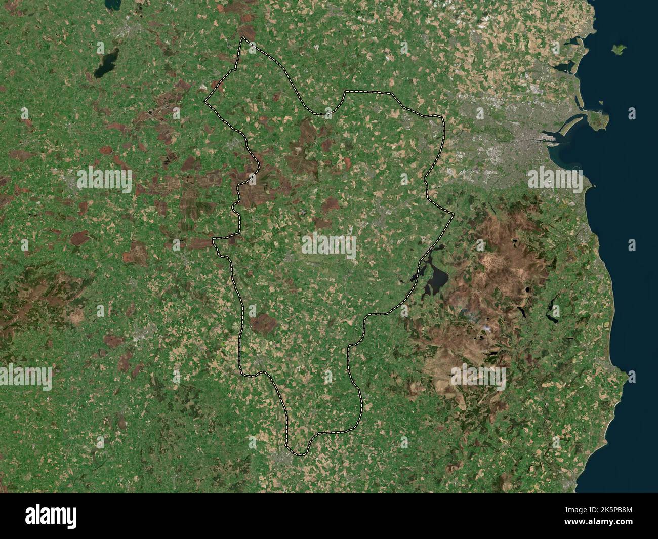 Kildare, county of Ireland. High resolution satellite map Stock Photo Alamy
