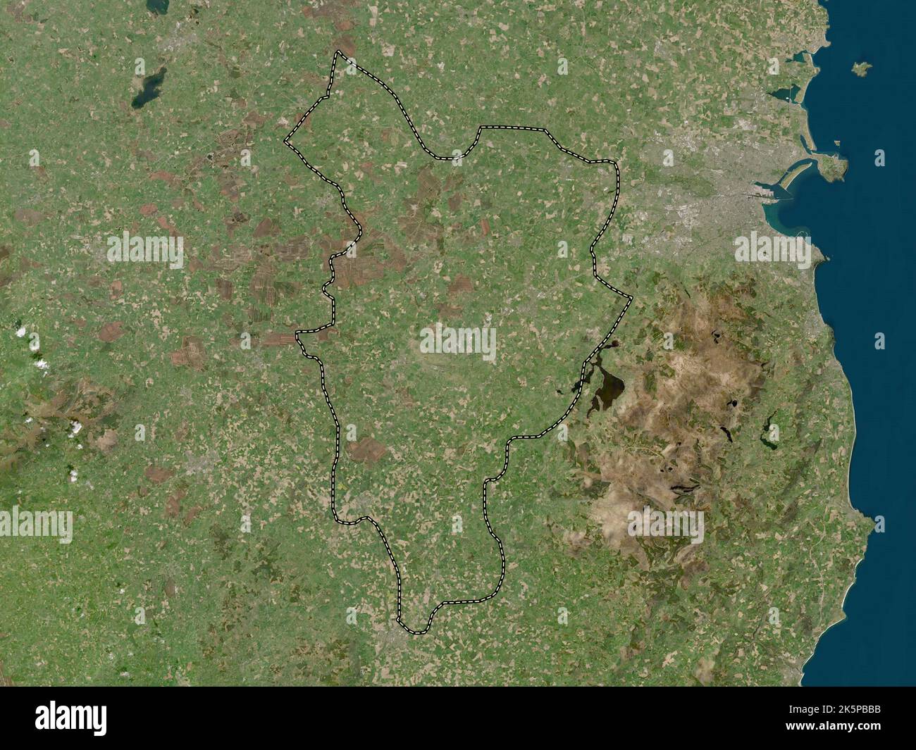 Kildare, county of Ireland. Low resolution satellite map Stock Photo Alamy