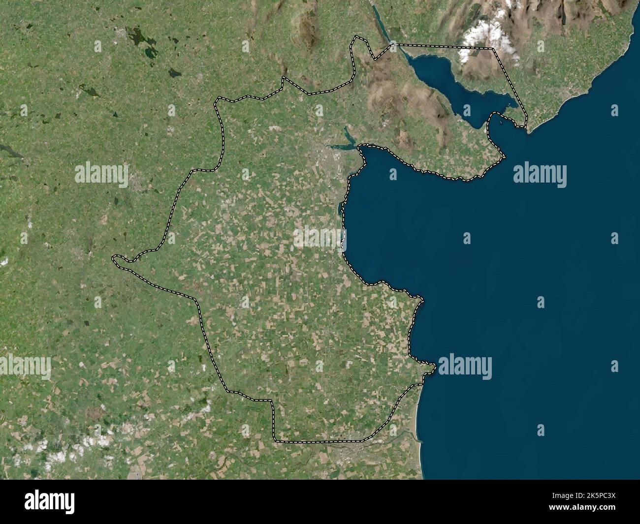 Louth, county of Ireland. Low resolution satellite map Stock Photo Alamy