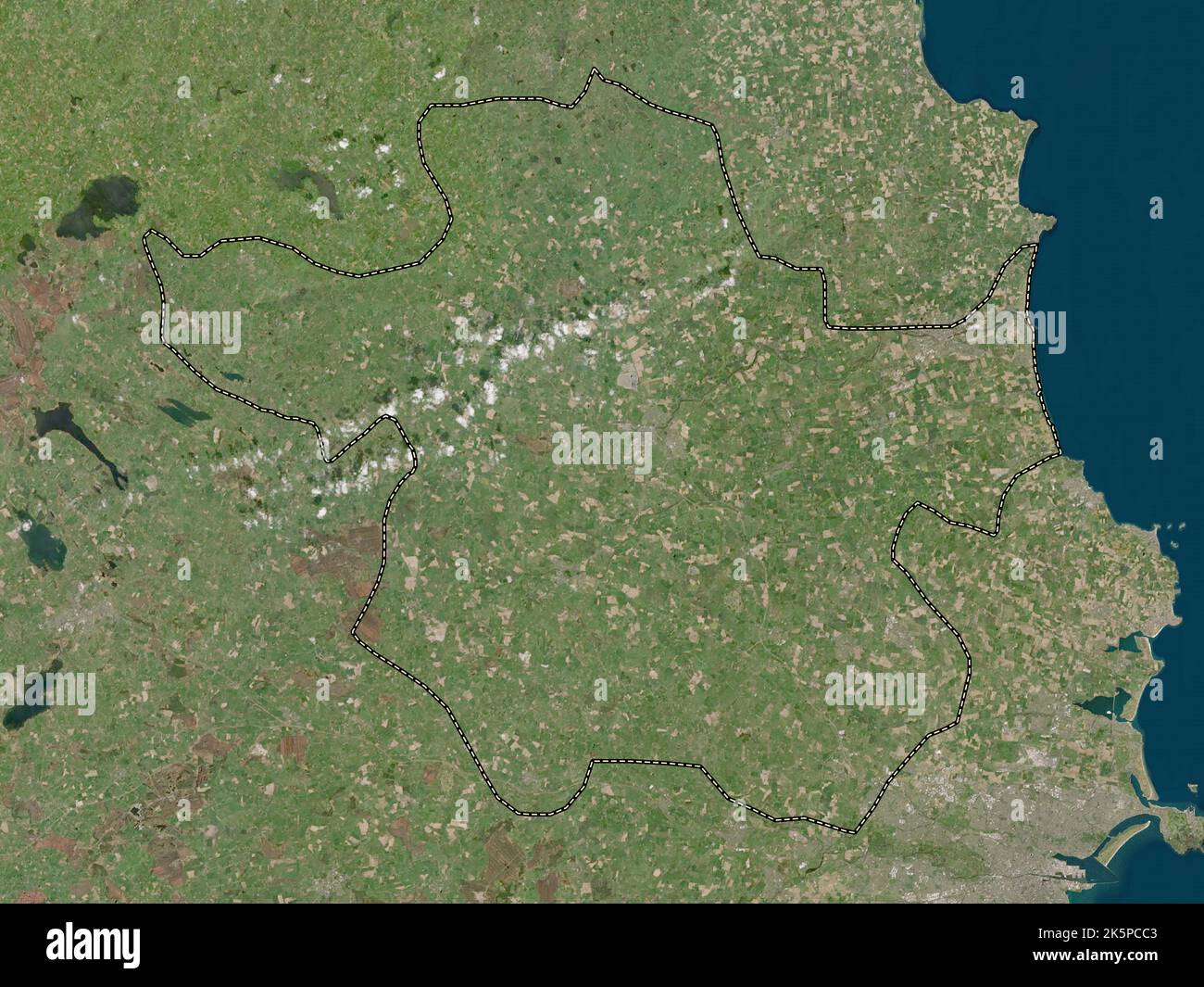 Meath, county of Ireland. Low resolution satellite map Stock Photo Alamy