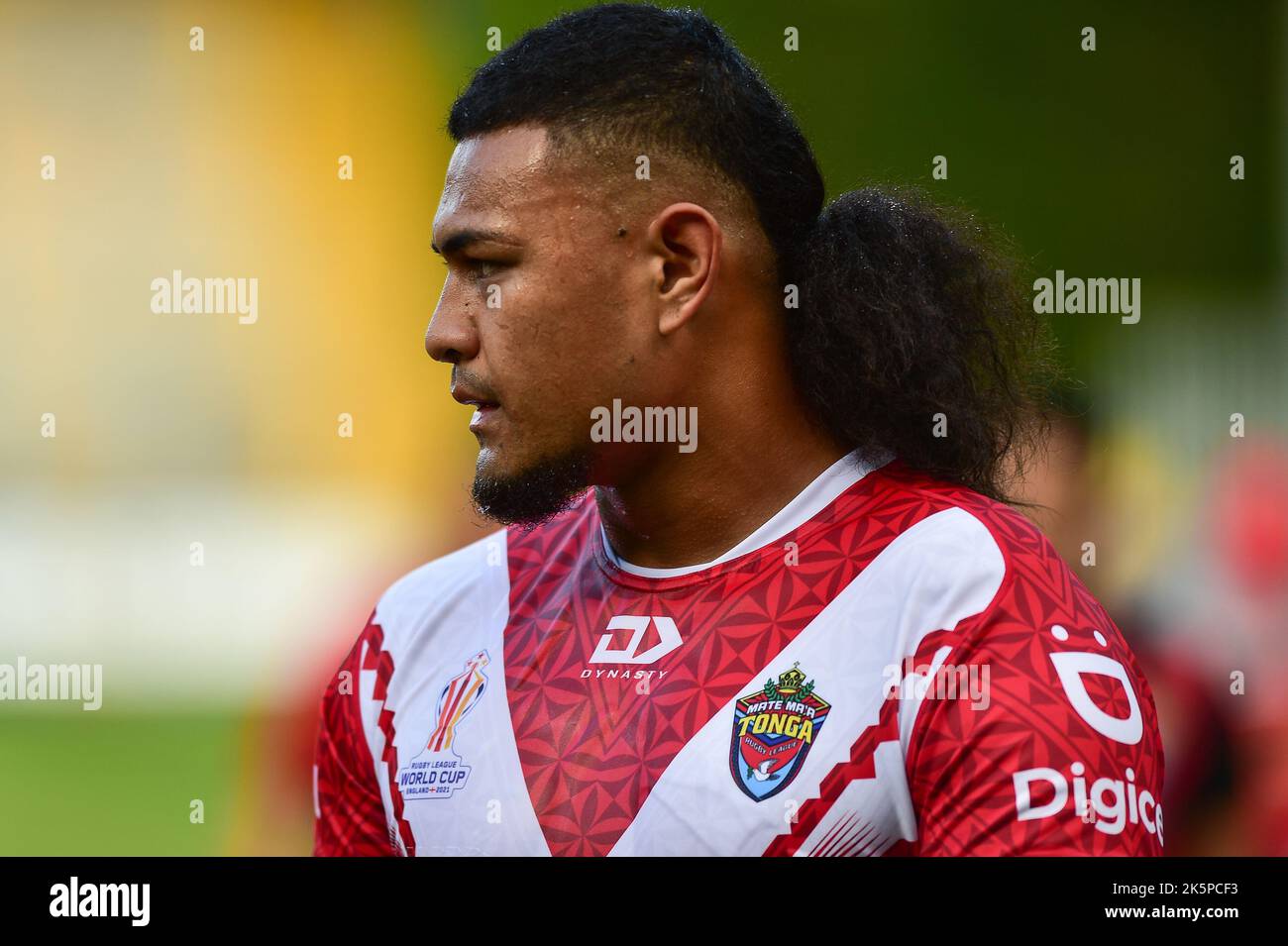 Halifax, England 8th October 2022 Haumole Olakau'atu of Tonga, Rugby