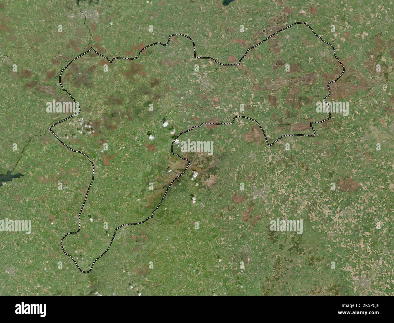 Offaly, county of Ireland. Low resolution satellite map Stock Photo Alamy