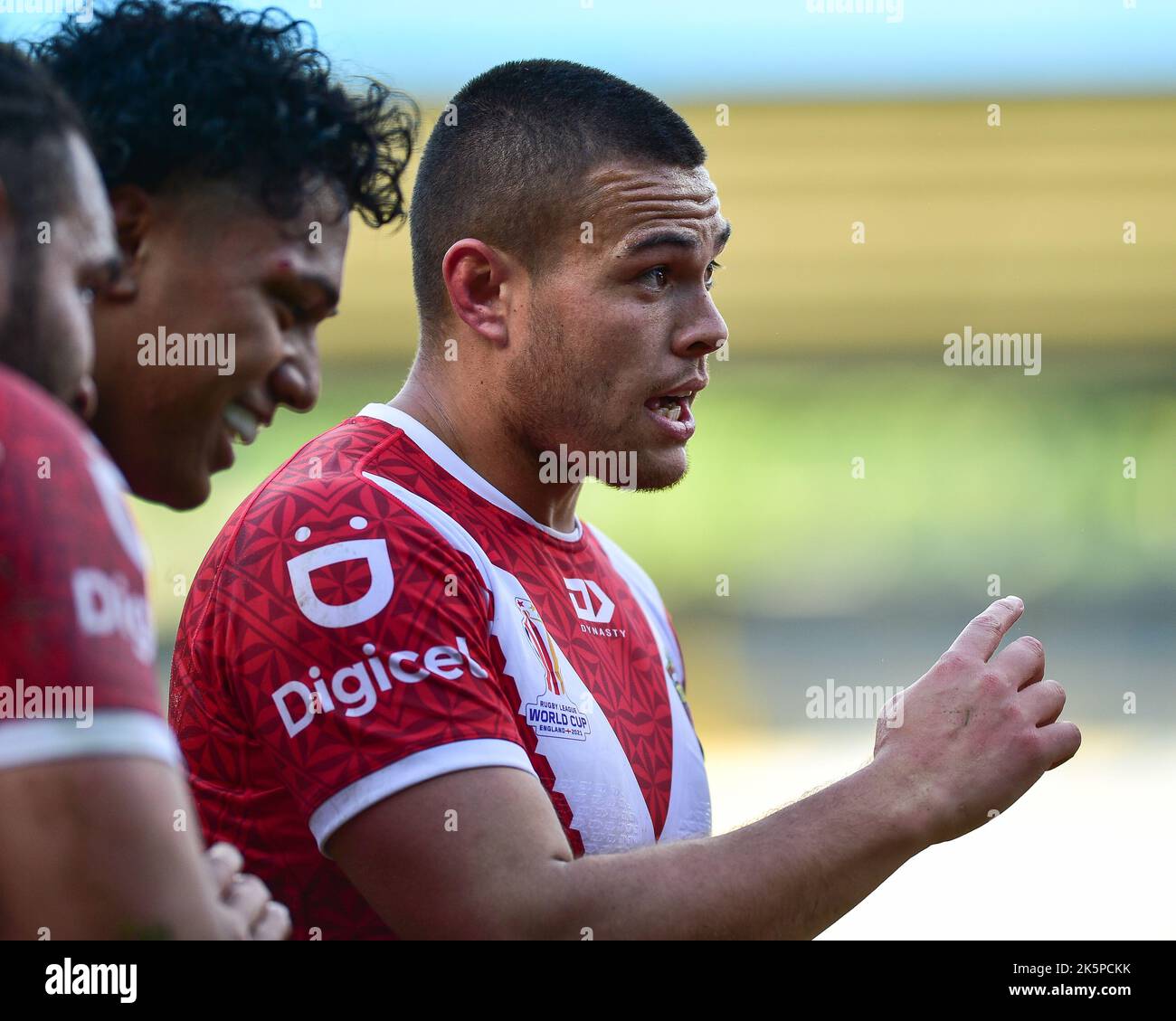 Halifax, England 8th October 2022 Tuimoala Lolohea of Tonga, Rugby