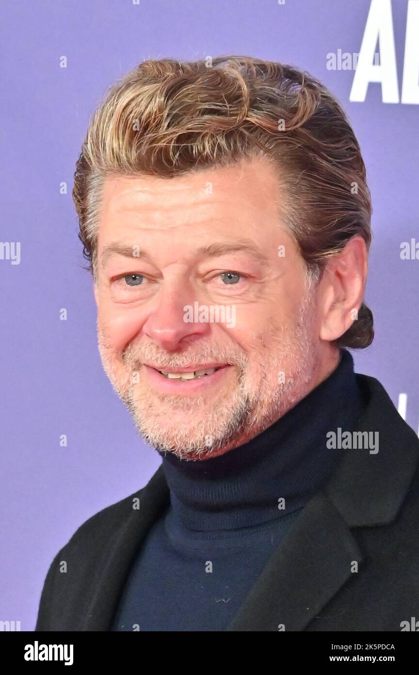 London, UK. 09th Oct, 2022. Andy Serkis arrive at the Allelujah - European Premiere of the BFI London Film Festival’s 2022 on 9th October 2022 at the South Bank, Royal Festival Hall, London, UK. Credit: See Li/Picture Capital/Alamy Live News Stock Photo