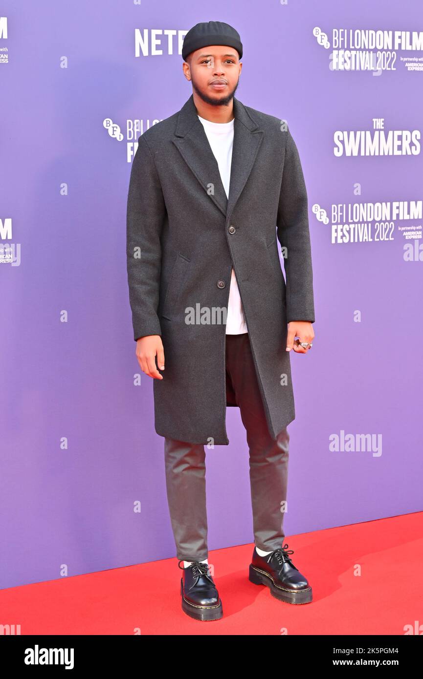 Elmi Rashio Elmi Rashid Elmi attend The Swimmers - UK Premiere of the BFI London ...