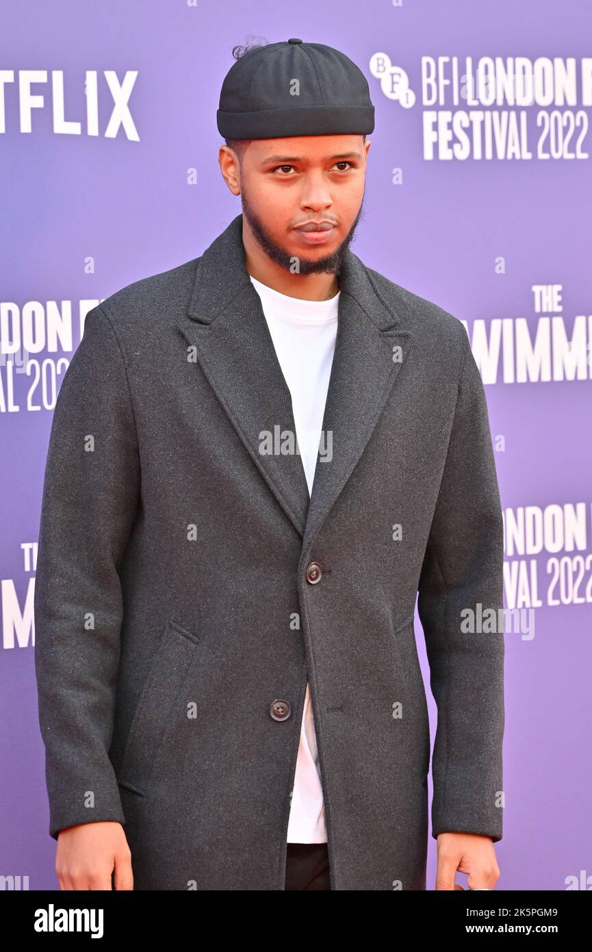 Elum Rashid Elmi Rashid Elmi attend The Swimmers - UK Premiere of the BFI London ...