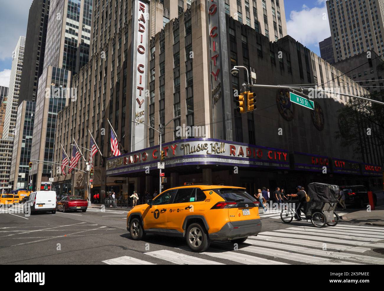 New York City landmark, Radio City Music Hall in Rockefeller Center, Midtown Manhattan Stock Photo