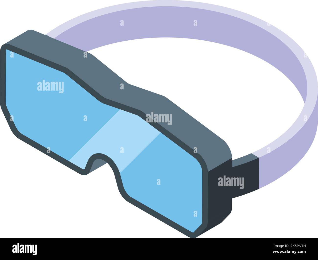 Painter glasses icon isometric vector. Paint spray. Car gun Stock Vector