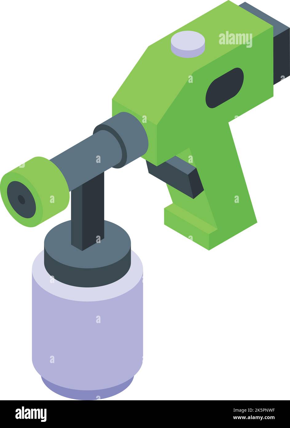 Paint work tool icon isometric vector. Spray gun. Auto painter Stock Vector