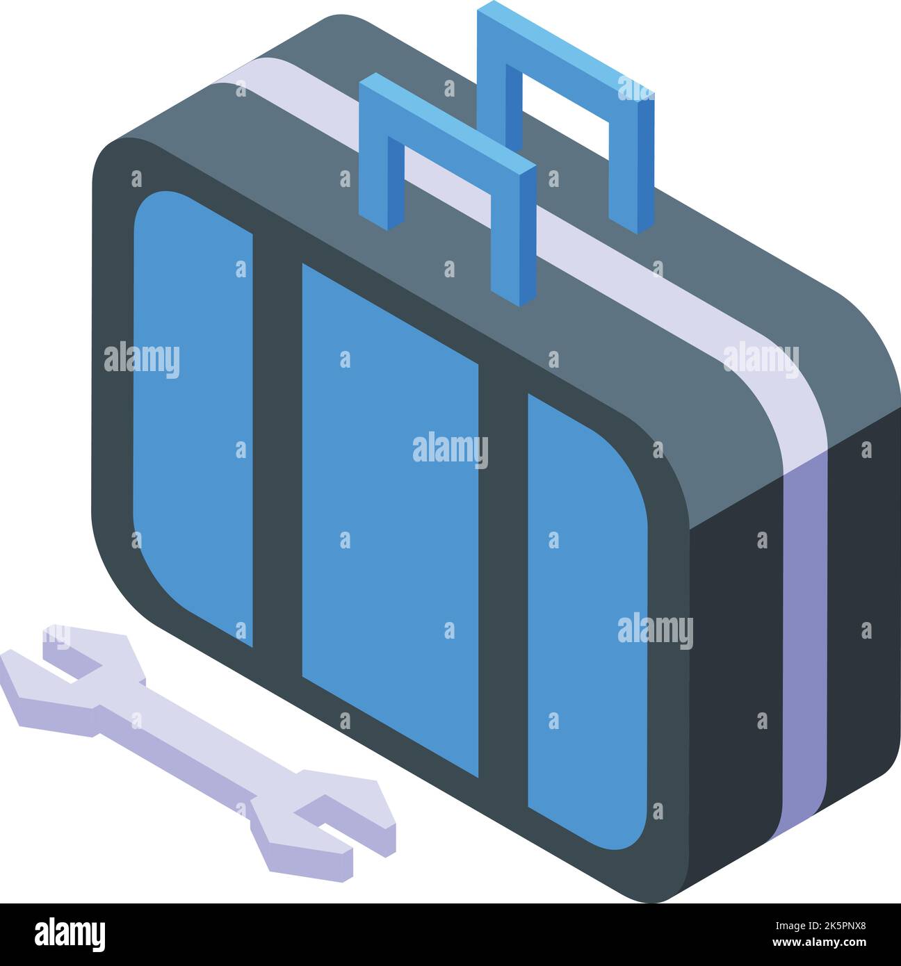 Painter toolbox icon isometric vector. Paint spray. Auto car Stock Vector