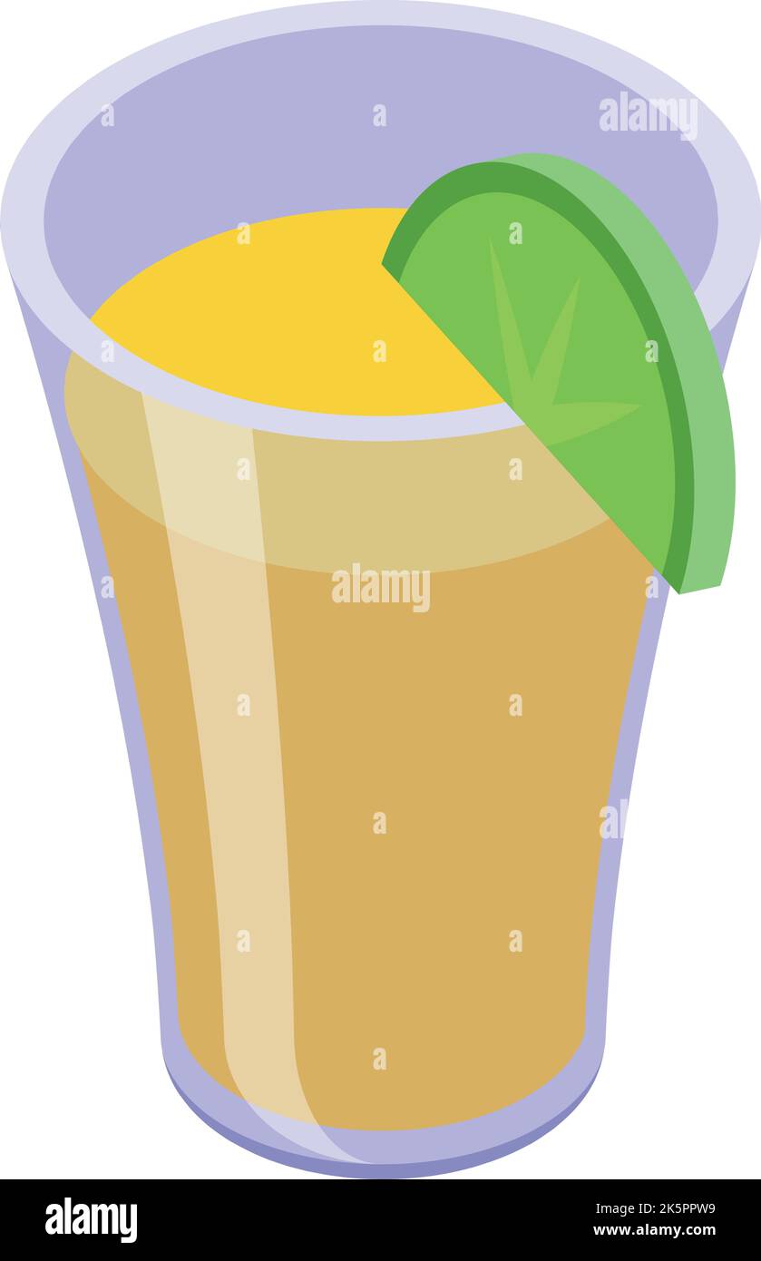 Spirit tequila icon isometric vector. Alcohol glass. Drink bar Stock ...