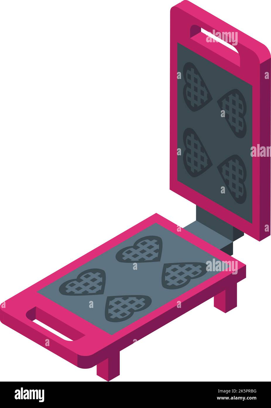Waffle maker heart Stock Vector Images - Alamy