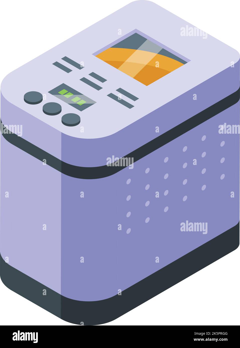 Cooking bread icon isometric vector. Food machine. Small equipment Stock Vector