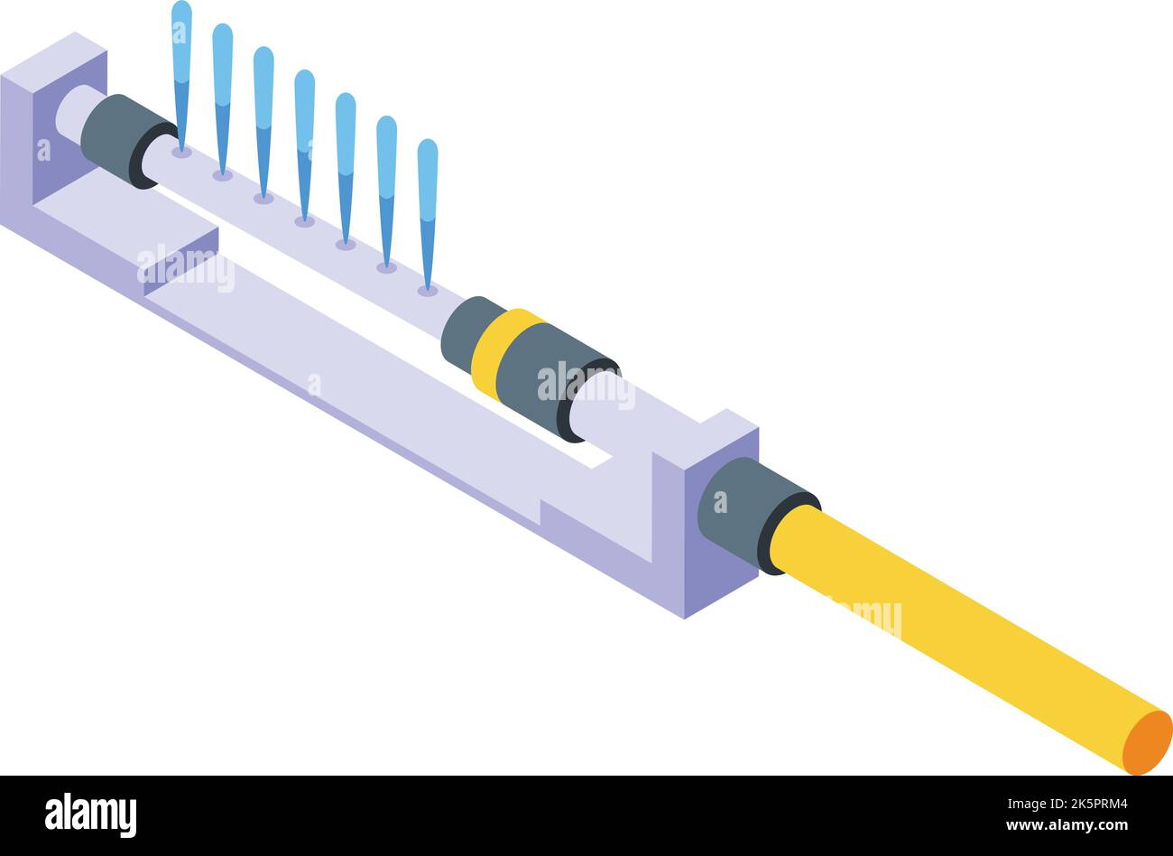 Irrigation system icon isometric vector. Water pipe. Farm hose Stock ...