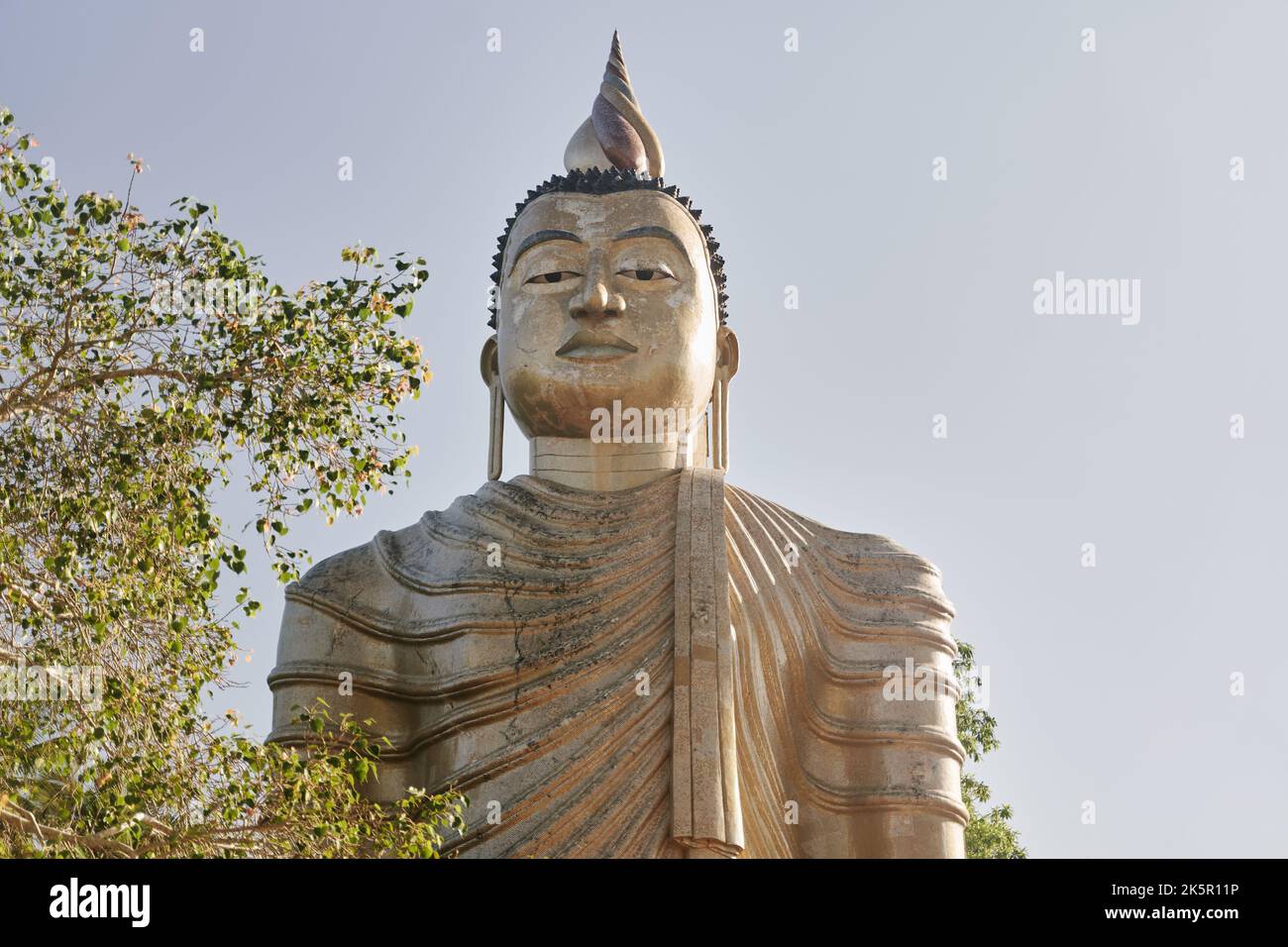 Buddha Statue in the Wewurukannala Vihara temple in Dickwella, Sri Lanka. The largest Buddha in Sri Lanka Stock Photo
