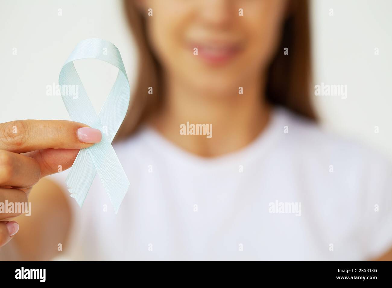 White symbolic ribbon, in defense of a traditional family on a white ...