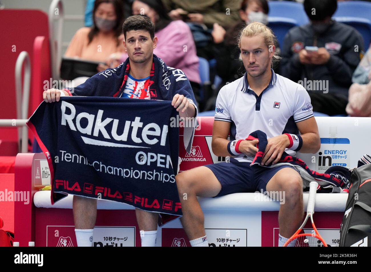 Tokyo, Japan. 9th Oct, 2022. Rafael Matos & David Vega Hernandez Tennis : Rakuten Japan Open Tennis Championships 2022 Men's Doubles Final at Ariake Colosseum in Tokyo, Japan . Credit: AFLO SPORT/Alamy Live News Stock Photo