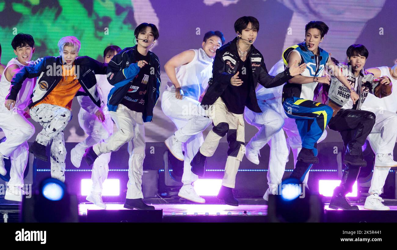 7 October 2022 - Seoul, South Korea : South Korean K-Pop boy band NCT