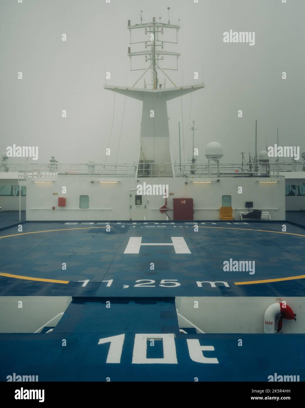 Helipad atop the ferry to Newfoundland, ChannelPort aux Basques, Newfoundland and Labrador