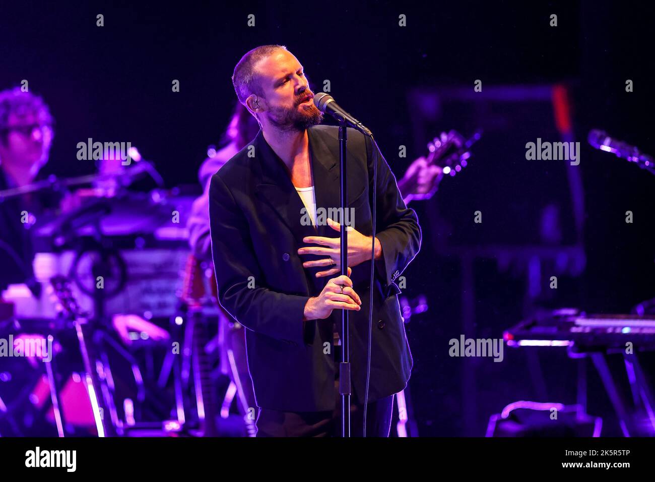 Father John Misty Performs in Durham, NC Stock Photo Alamy